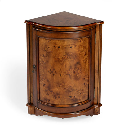 Butler Specialty Company - Durham 22.75 in. W Quarter Round Wood Corner Cabinet, Medium Brown - 2115101