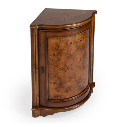 Butler Specialty Company - Durham 22.75 in. W Quarter Round Wood Corner Cabinet, Medium Brown - 2115101