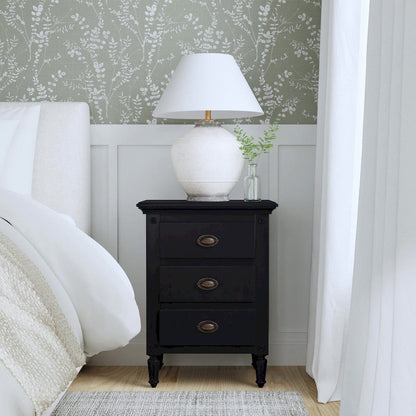 Butler Specialty Company - Easterbrook 21.5 in. W Rectangular Wood 3 Drawer Nightstand, Black - 9352295 view 7