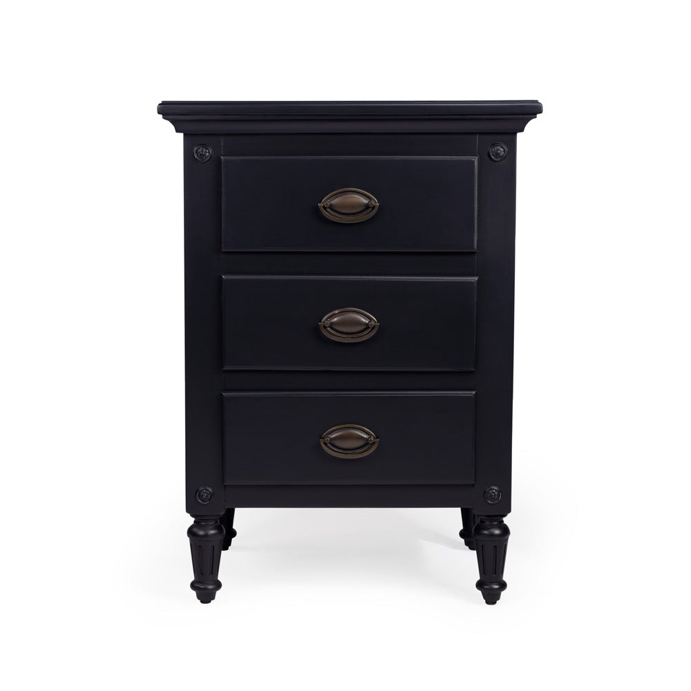 Butler Specialty Company - Easterbrook 21.5 in. W Rectangular Wood 3 Drawer Nightstand, Black - 9352295