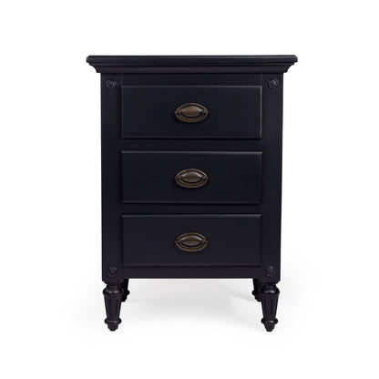 Butler Specialty Company - Easterbrook 21.5 in. W Rectangular Wood 3 Drawer Nightstand, Black - 9352295
