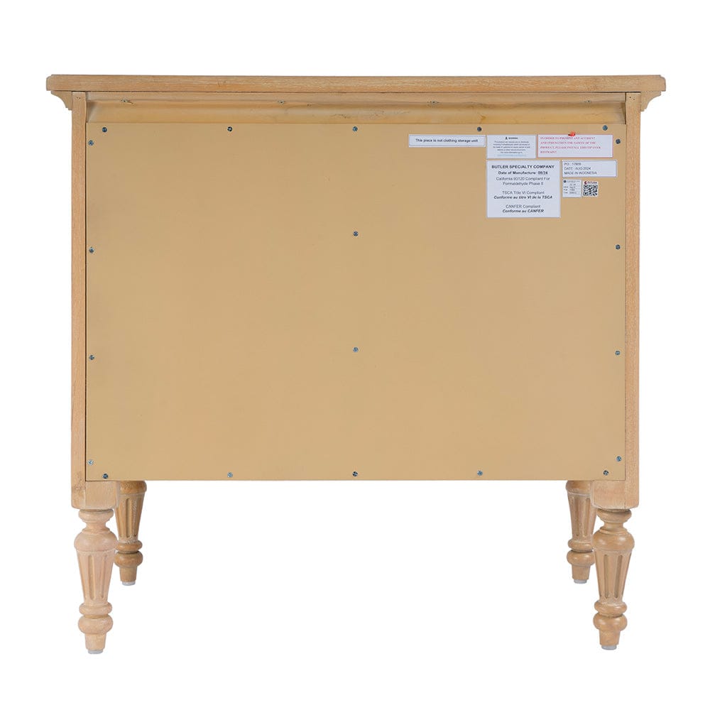 Butler Specialty Company - Easterbrook 31.5 in. W Rectangular Wood 4 Drawer Accent Chest, Natural - 9306312 View 4