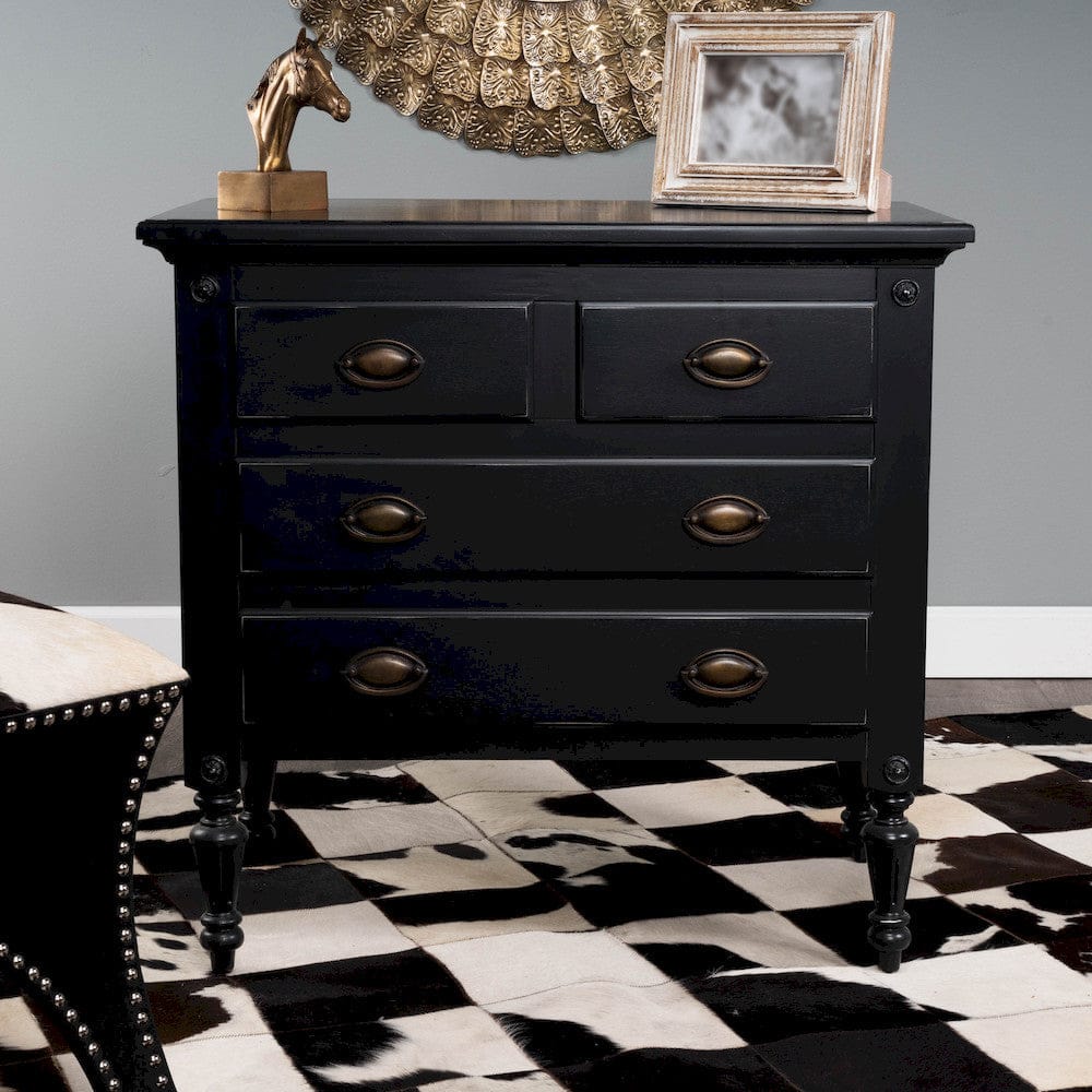 Butler Specialty Company - Easterbrook 31.5 in. W Rectangular Wood 4 Drawer Accent Storage Chest, Black - 9306295 view 8