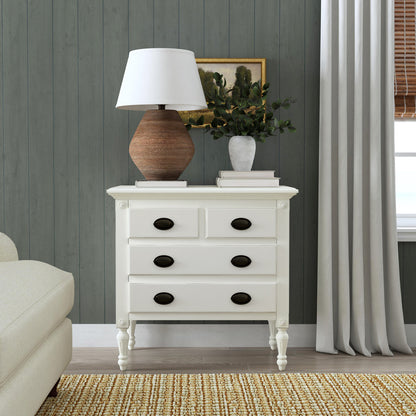 Butler Specialty Company - Easterbrook 31.5 in. W Rectangular Wood 4 Drawer Accent Storage Chest, White - 9306288