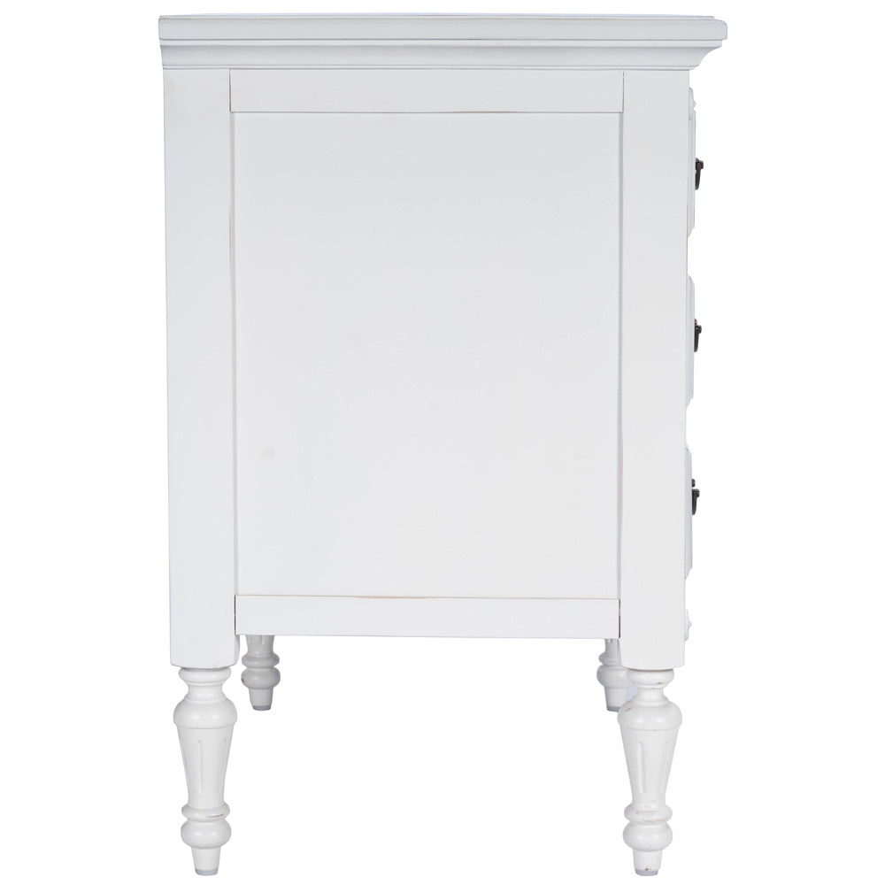 Butler Specialty Company - Easterbrook 31.5 in. W Rectangular Wood 4 Drawer Accent Storage Chest, White - 9306288