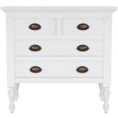 Butler Specialty Company - Easterbrook 31.5 in. W Rectangular Wood 4 Drawer Accent Storage Chest, White - 9306288