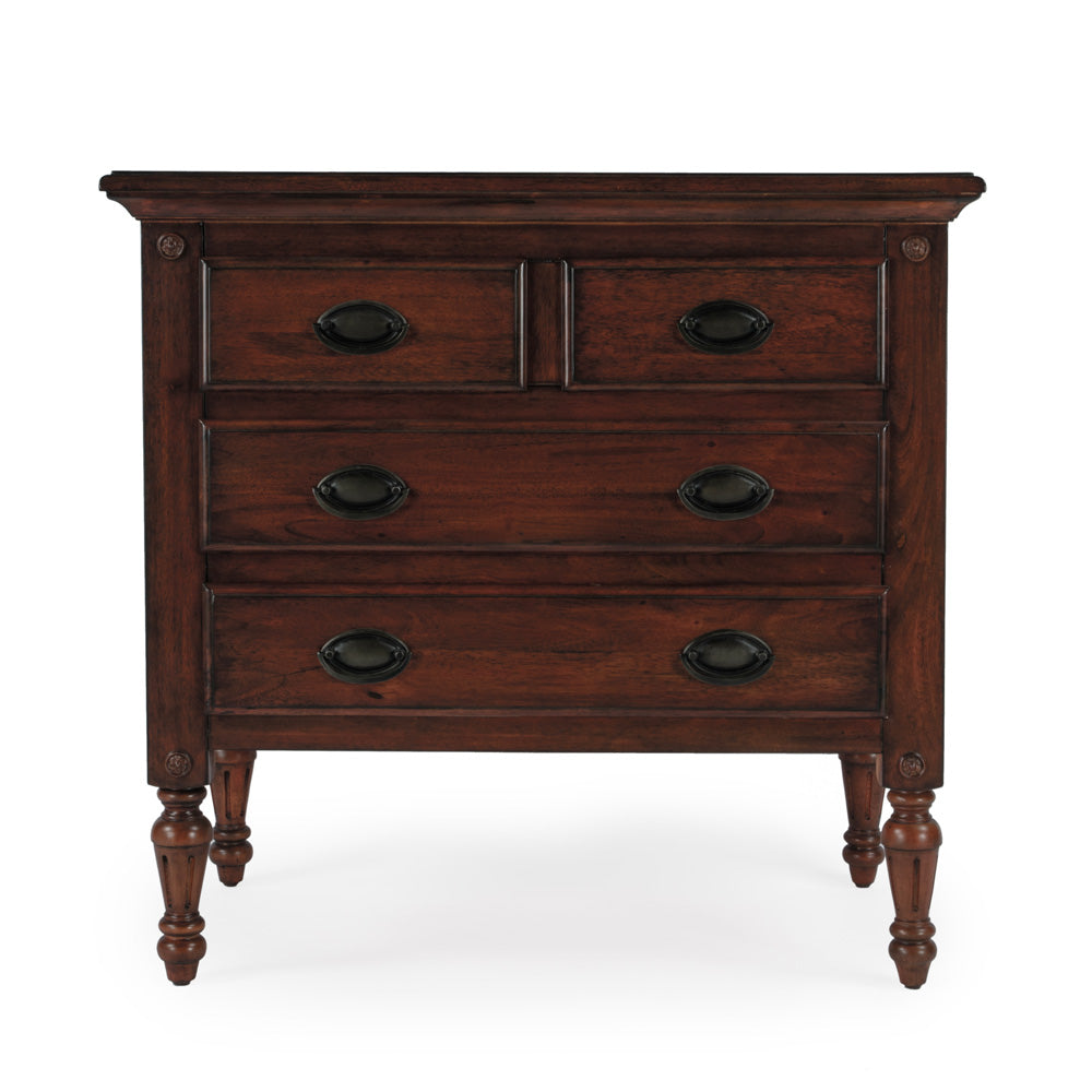Butler Specialty Company - Easterbrook 31.5 in. W Rectangular Wood 4 Drawer Accent Storage Chest, Dark Brown - 9306024