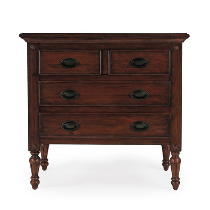Butler Specialty Company - Easterbrook 31.5 in. W Rectangular Wood 4 Drawer Accent Storage Chest, Dark Brown - 9306024