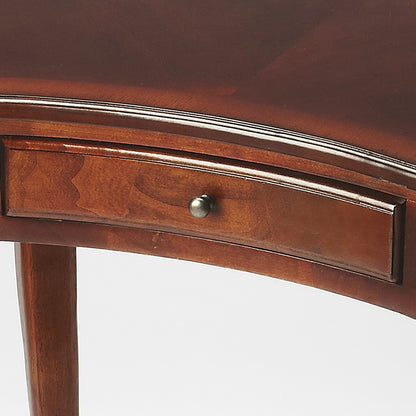 Butler Specialty Company - Edgewater 36 in. W Kidney Shaped Wood 1 Drawer Writing Desk, Dark Brown - 2601024