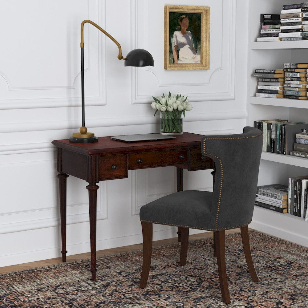 Butler Specialty Company - Edmund 38 in. W Rectangular Wood 3 Drawer Writing Desk, Dark Brown - 3746024 view 6