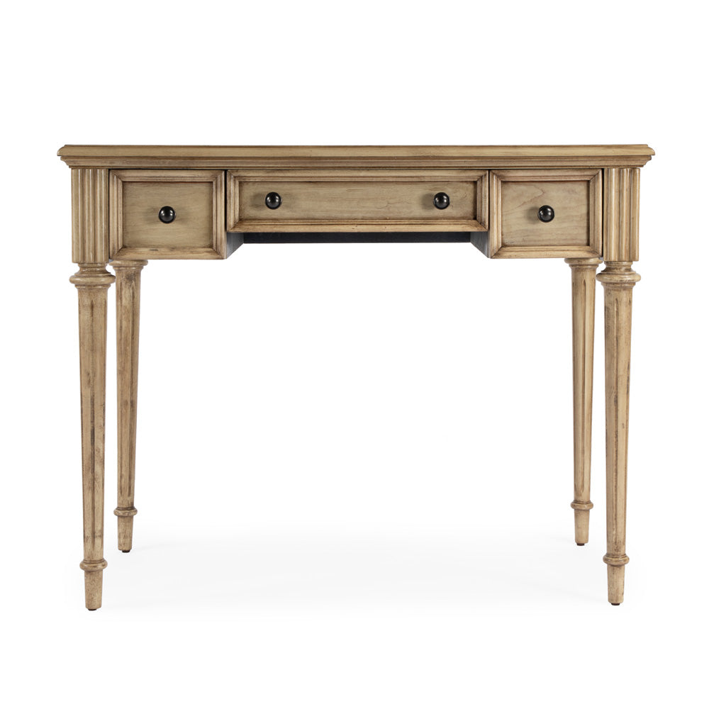 Butler Specialty Company - Edmund 38 in. W Rectangular Wood 3 Drawer Writing Desk, Beige - 3746424