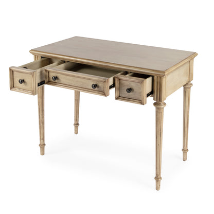 Butler Specialty Company - Edmund 38 in. W Rectangular Wood 3 Drawer Writing Desk, Beige - 3746424