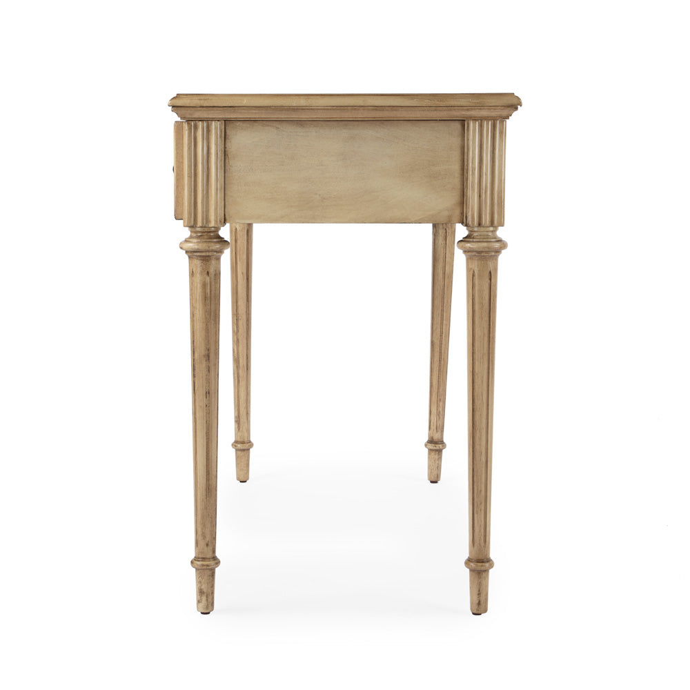Butler Specialty Company - Edmund 38 in. W Rectangular Wood 3 Drawer Writing Desk, Beige - 3746424