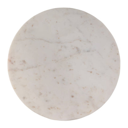 Butler Specialty Company - Elio 24 in. W Round Marble and Iron End/Side Accent Table, White and Black - 5871389 View 3