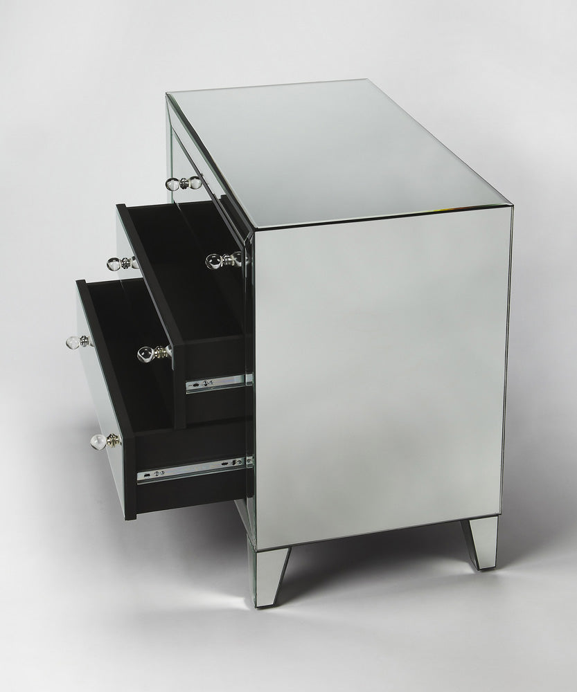 Butler Specialty Company - Emily Mirrored Drawer Chest, Clear - 3800146
