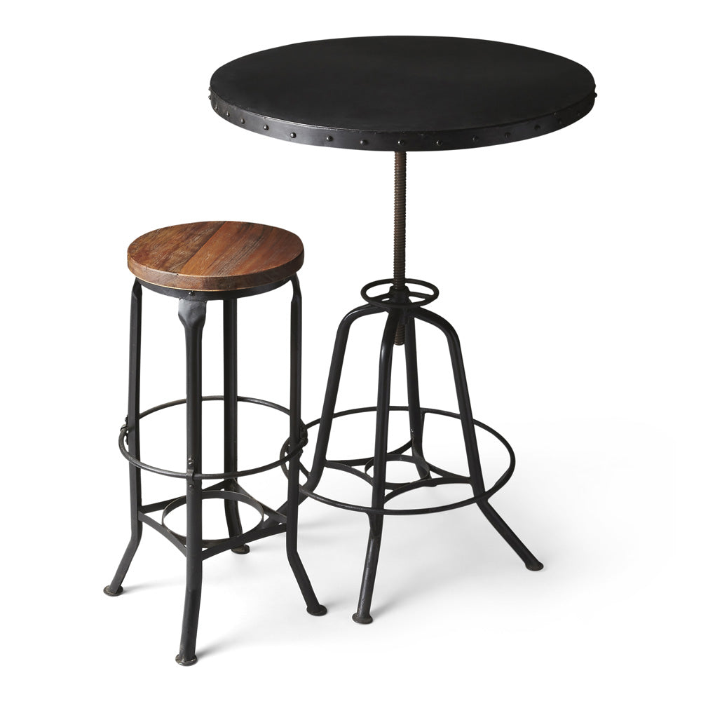 Butler Specialty Company - Englewood 29 in. W Round Iron Hall/Pub Table, Black - 1200025