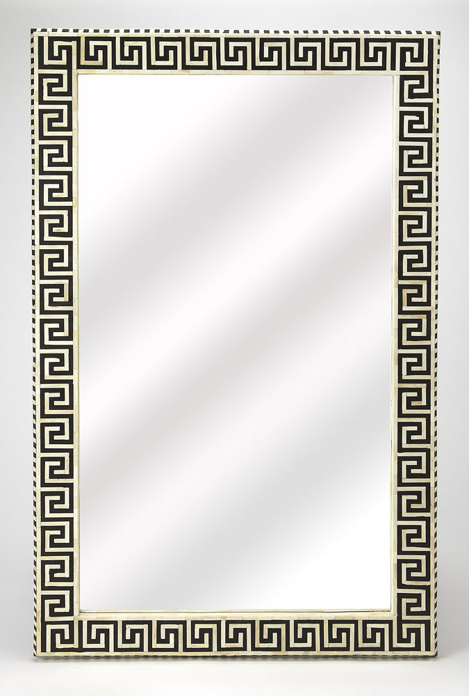 Butler Specialty Company - Eternity Bone Inlay Wall Mirrored, Black and White - 5267318_CLOSEOUT