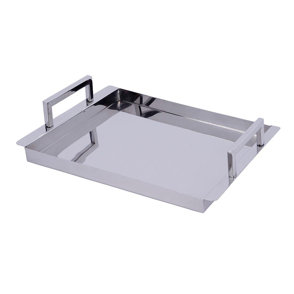 Butler Specialty Company - Eva Rectangle  Serving Tray, Silver - 5799016 View 1