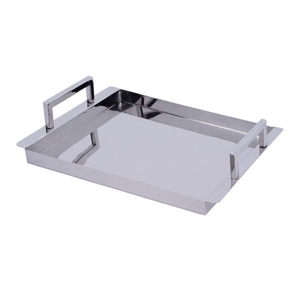 Butler Specialty Company - Eva Rectangle  Serving Tray, Silver - 5799016 View 1