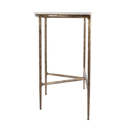 Butler Specialty Company - Evelyn 36.5 in. W Demilune Marble and Iron Console Table, White - 5826389 View 3