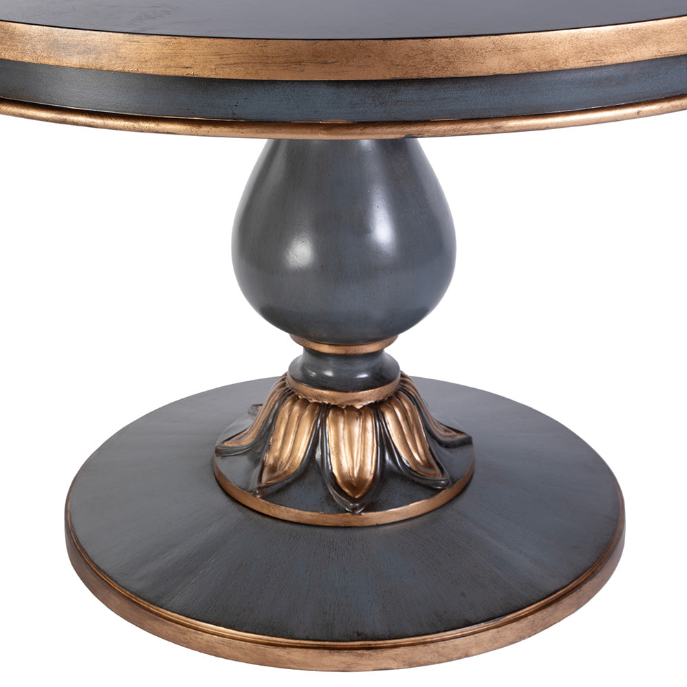 Butler Specialty Company - Evie 48 in. W Round Wood Single Pedestal Dining Table, Pastel Blue - 5716483 View 3