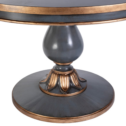 Butler Specialty Company - Evie 48 in. W Round Wood Single Pedestal Dining Table, Pastel Blue - 5716483 View 3