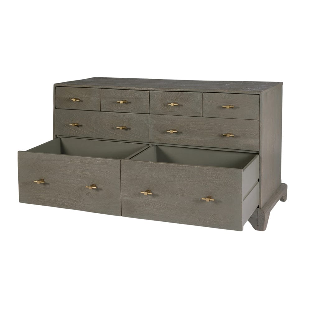 Butler Specialty Company - Faro 55 in. W Rectangular Wood 8 Drawer Dresser, Gray - 5902496 view 3
