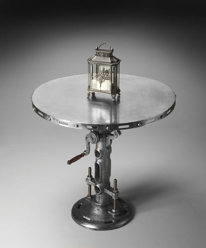 Butler Specialty Company - Fenwick 31.5 in. W Round Iron Adjustable Height Hall/Pub Table, Silver - 2072025