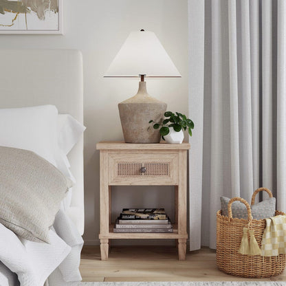 Butler Specialty Company - Flagstaff 20 in. W Rectangular Cane 1 Drawer Nightstand, Natural - 5758449 view 6