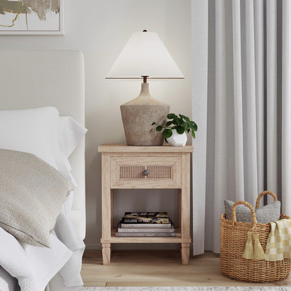 Butler Specialty Company - Flagstaff 20 in. W Rectangular Cane 1 Drawer Nightstand, Natural - 5758449