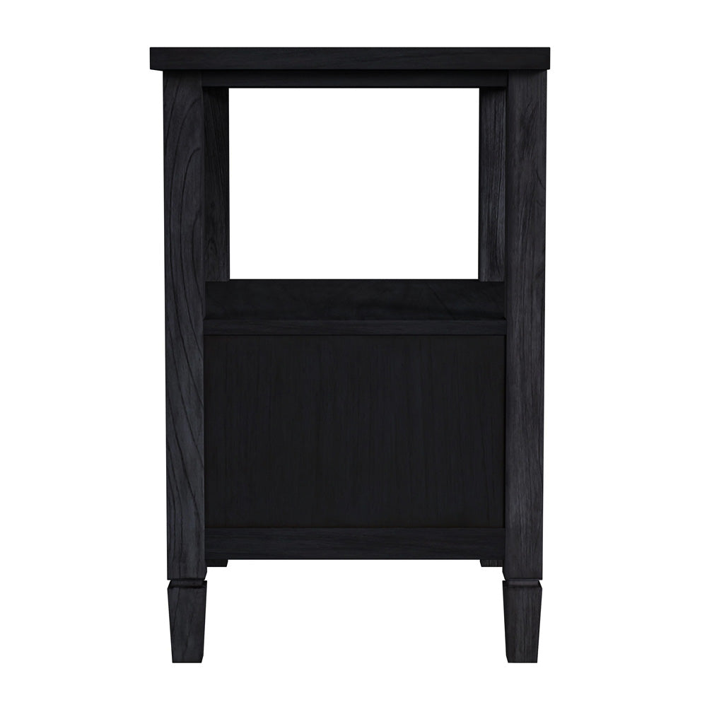 Butler Specialty Company - Flagstaff 25 in. W Cane 1 Drawer Nightstand, Black - 5727432