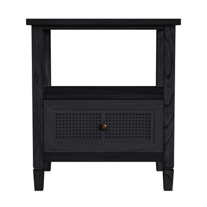 Butler Specialty Company - Flagstaff 25 in. W Cane 1 Drawer Nightstand, Black - 5727432