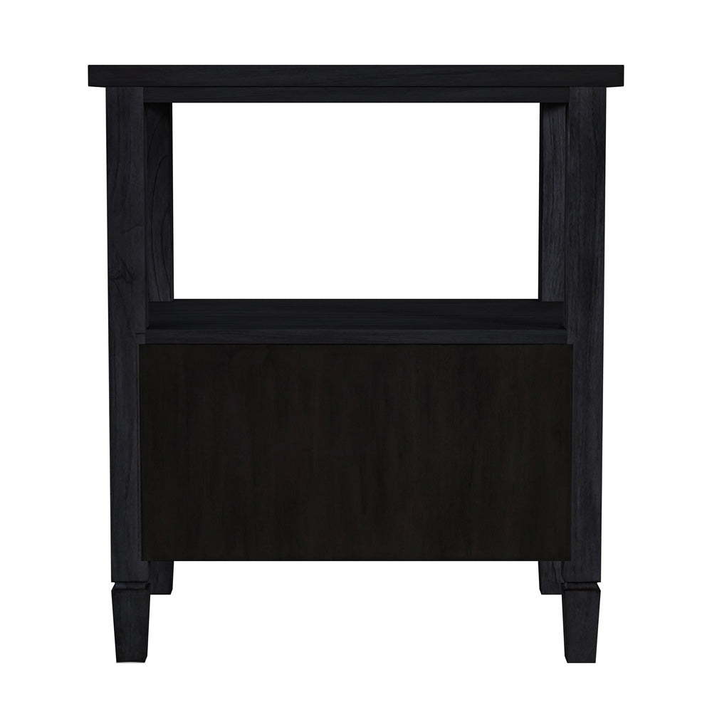 Butler Specialty Company - Flagstaff 25 in. W Cane 1 Drawer Nightstand, Black - 5727432