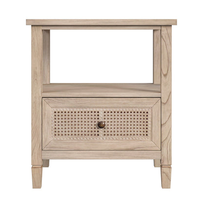 Butler Specialty Company - Flagstaff 25 in. W Cane 1 Drawer Nightstand, Natural - 5727449