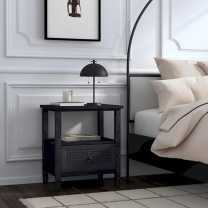 Butler Specialty Company - Flagstaff 25 in. W Cane 1 Drawer Nightstand, Black - 5727432 view 6