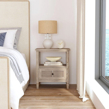 Butler Specialty Company - Flagstaff 25 in. W Cane 1 Drawer Nightstand, Natural - 5727449 view 6