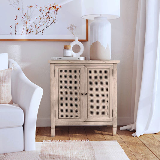 Butler Specialty Company - Flagstaff 30 in. W Cane 2 Door Accent Storage Cabinet, Natural - 5725449