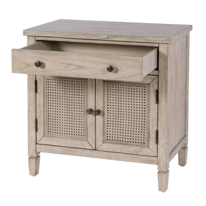 Butler Specialty Company - Flagstaff 30 in. W Rectangular Cane 1 Drawer-2 Door Accent Chest, Gray - 6263449 view 3