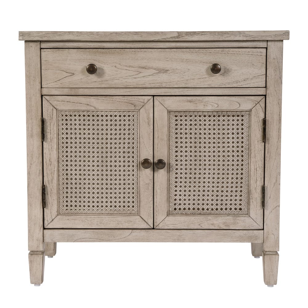 Butler Specialty Company - Flagstaff 30 in. W Rectangular Cane 1 Drawer-2 Door Accent Chest, Gray - 6263449 view 4