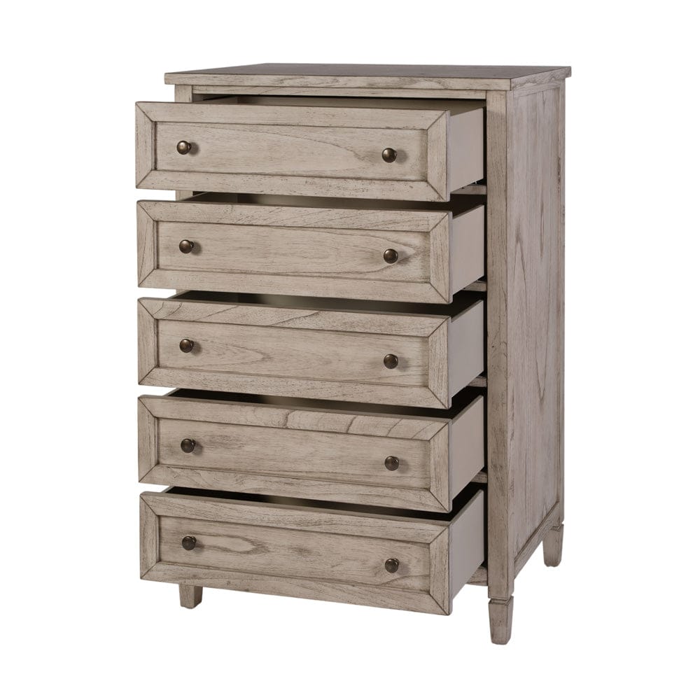Butler Specialty Company - Flagstaff 32 in. W Rectangular Wood 5 Drawer Chest, Gray - 6262449 view 3