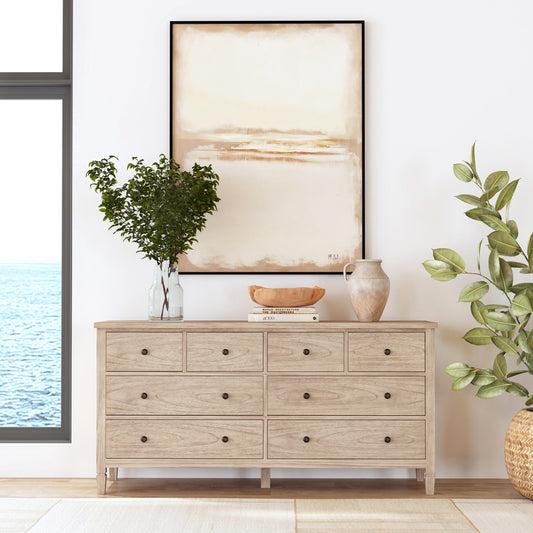 Butler Specialty Company - Flagstaff 64 in. W 8-Drawer Wood Dresser, Natural - 5730449