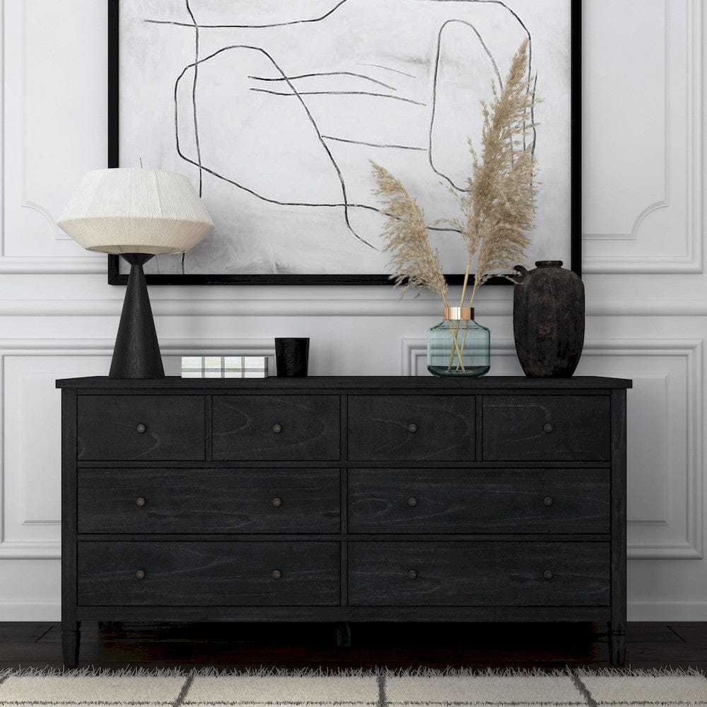 Butler Specialty Company - Flagstaff 64 in. W 8 Drawer Wood Dresser, Black - 5730432 view 6