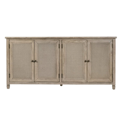 Butler Specialty Company - Flagstaff 70 in. W Rectangular Cane 4 Door Sideboard, Gray - 6264449 view 3