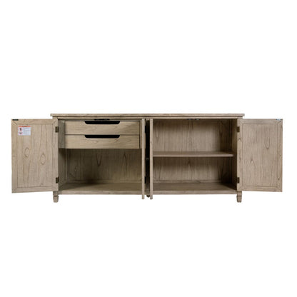 Butler Specialty Company - Flagstaff 70 in. W Rectangular Cane 4 Door Sideboard, Gray - 6264449 view 4