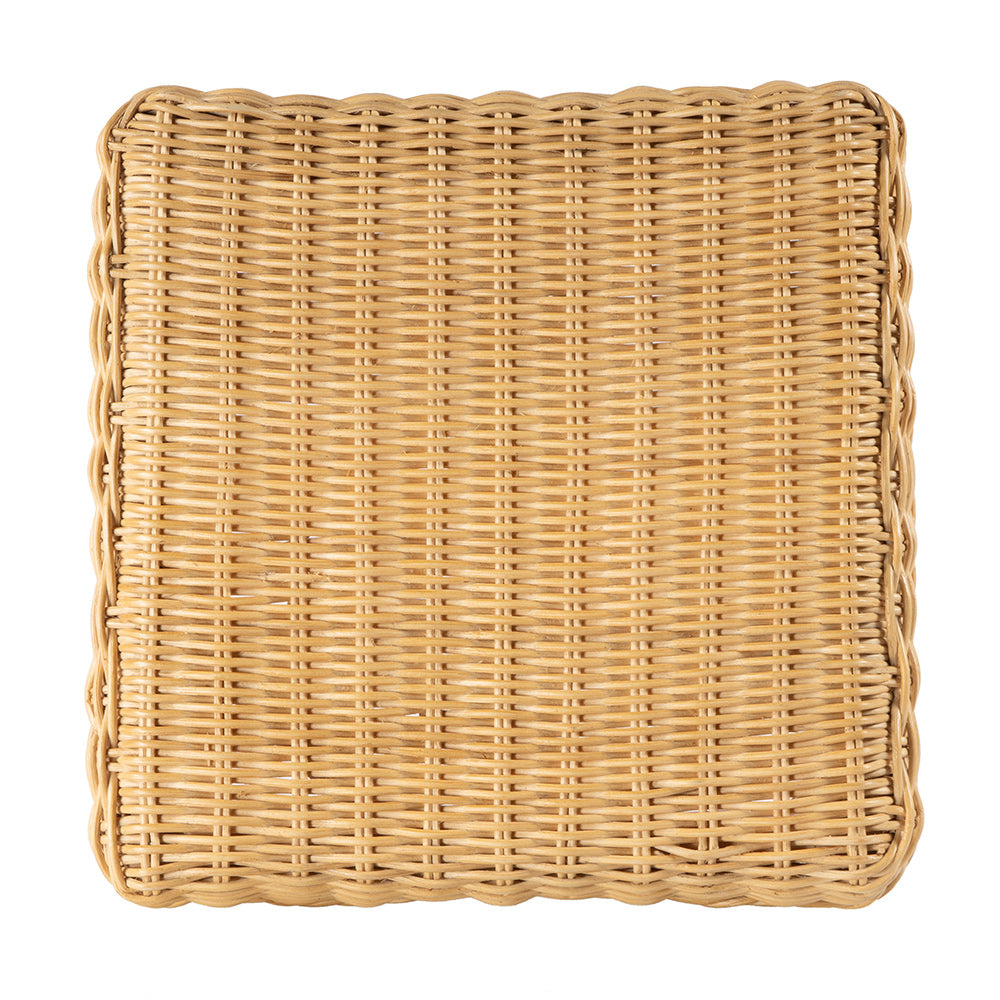 Butler Specialty Company - Flora Rattan Scalloped  Bar Stool, Light Brown - 9765404 View 4