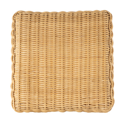 Butler Specialty Company - Flora Rattan Scalloped  Bar Stool, Light Brown - 9765404 View 4