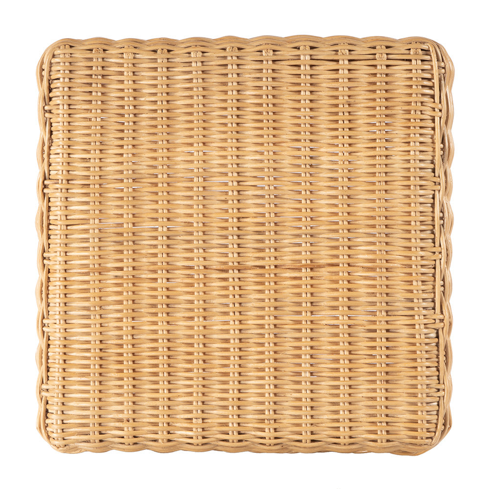 Butler Specialty Company - Flora Rattan Scalloped Counter stool, Light Brown - 9764404 View 4