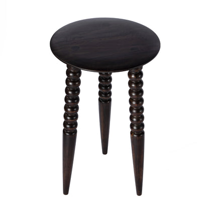 Butler Specialty Company - Fluornoy 14 in. W Round Wood Side Table, Dark Brown - 2773117