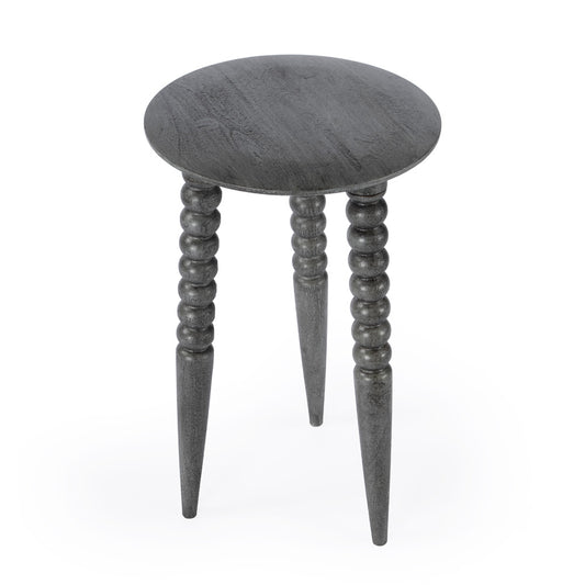 Butler Specialty Company - Fluornoy 14 in. W Round Wood Side Table, Gray - 2773144