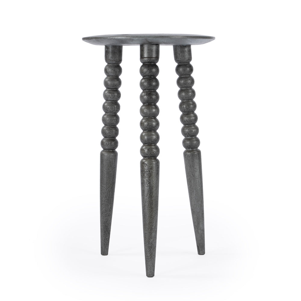 Butler Specialty Company - Fluornoy 14 in. W Round Wood Side Table, Gray - 2773144